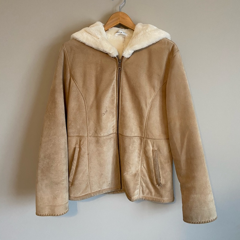 Thick Tan jacket with fleece interior